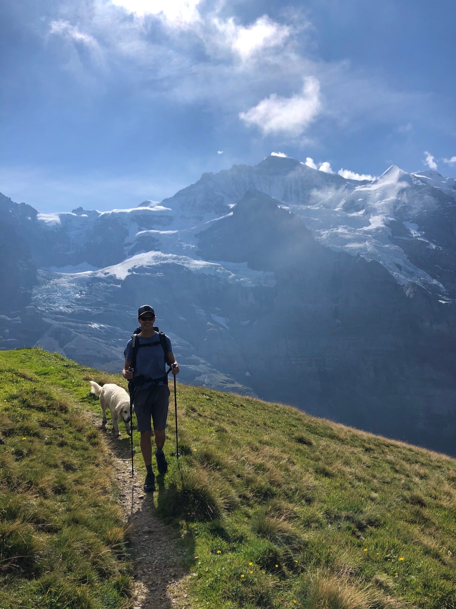 Summer hiking in the Swiss Alps
