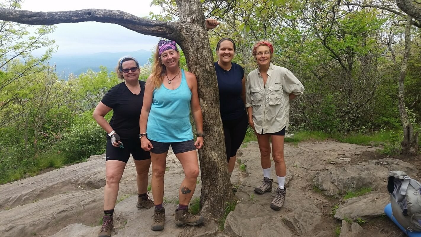 Women hiking the Appalachian Trail