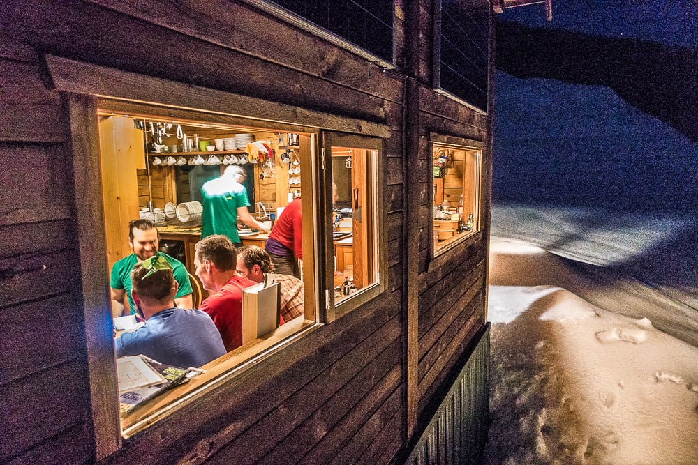 Burnie Glacier Chalet Backcountry Skiing
