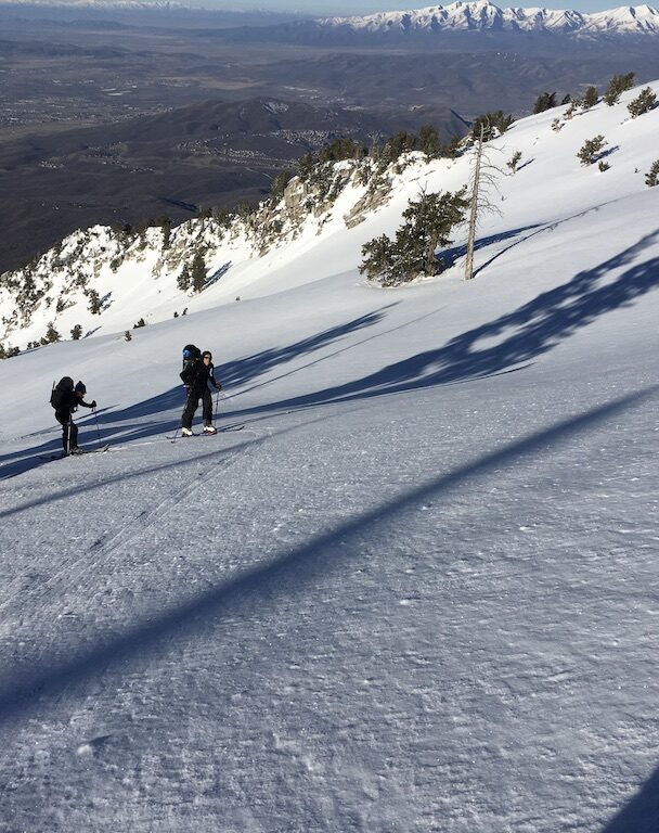 Guided backcountry skiing, Mt. Superior