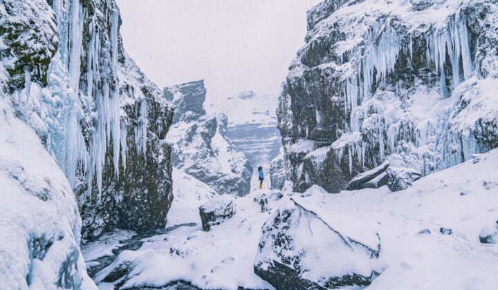 Deep canyon in Iceland