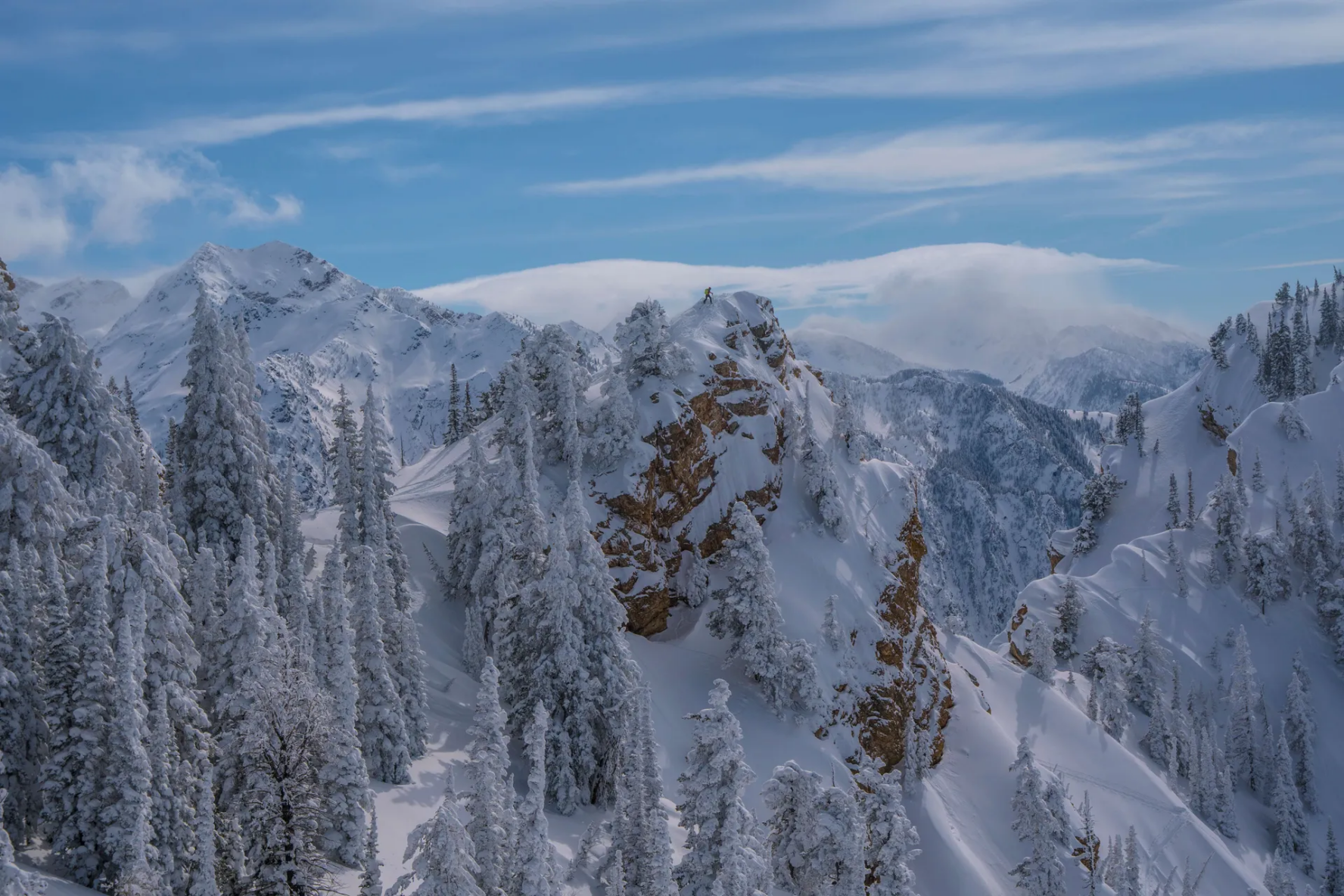On top of Wasatch mountains