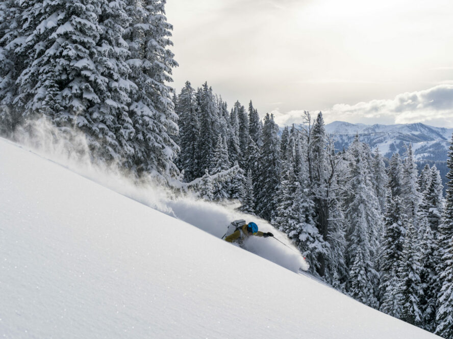 Backcountry skiing in Grand Teton.