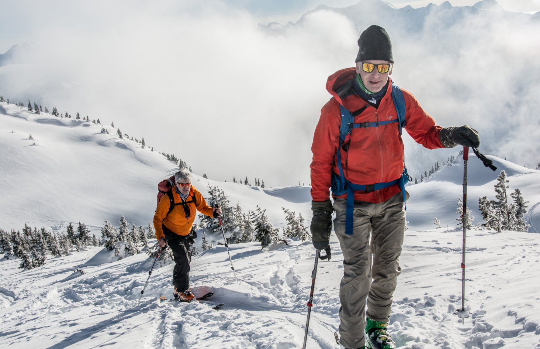 Sunrise Lodge backcountry skiing