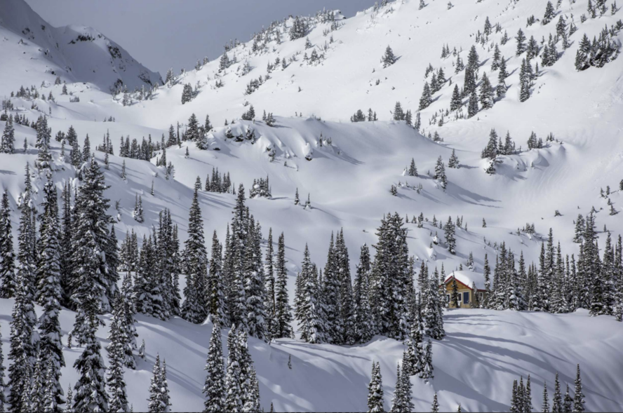 Sunrise Lodge backcountry skiing