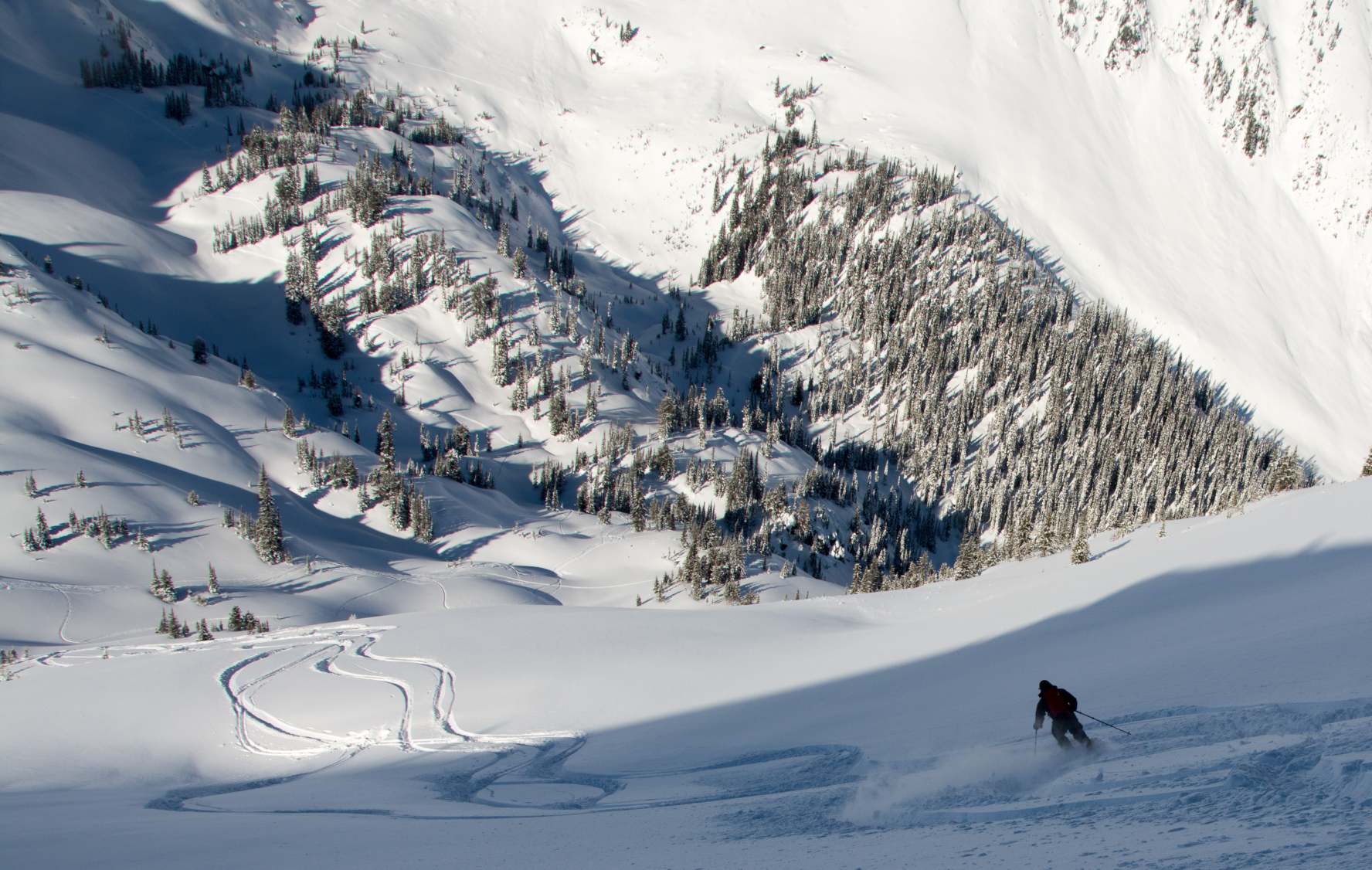 Sunrise Lodge backcountry skiing