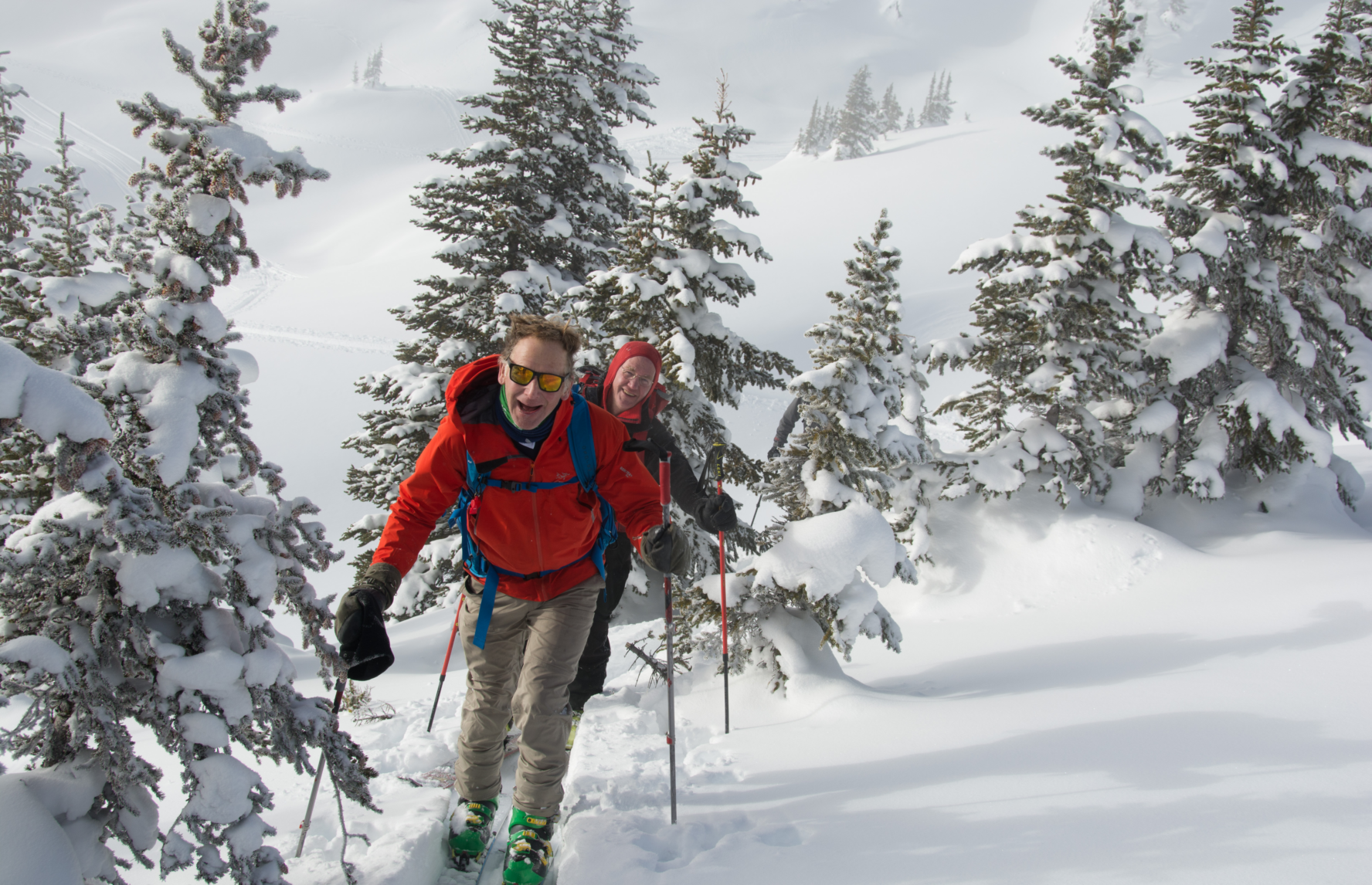 Sunrise Lodge backcountry skiing