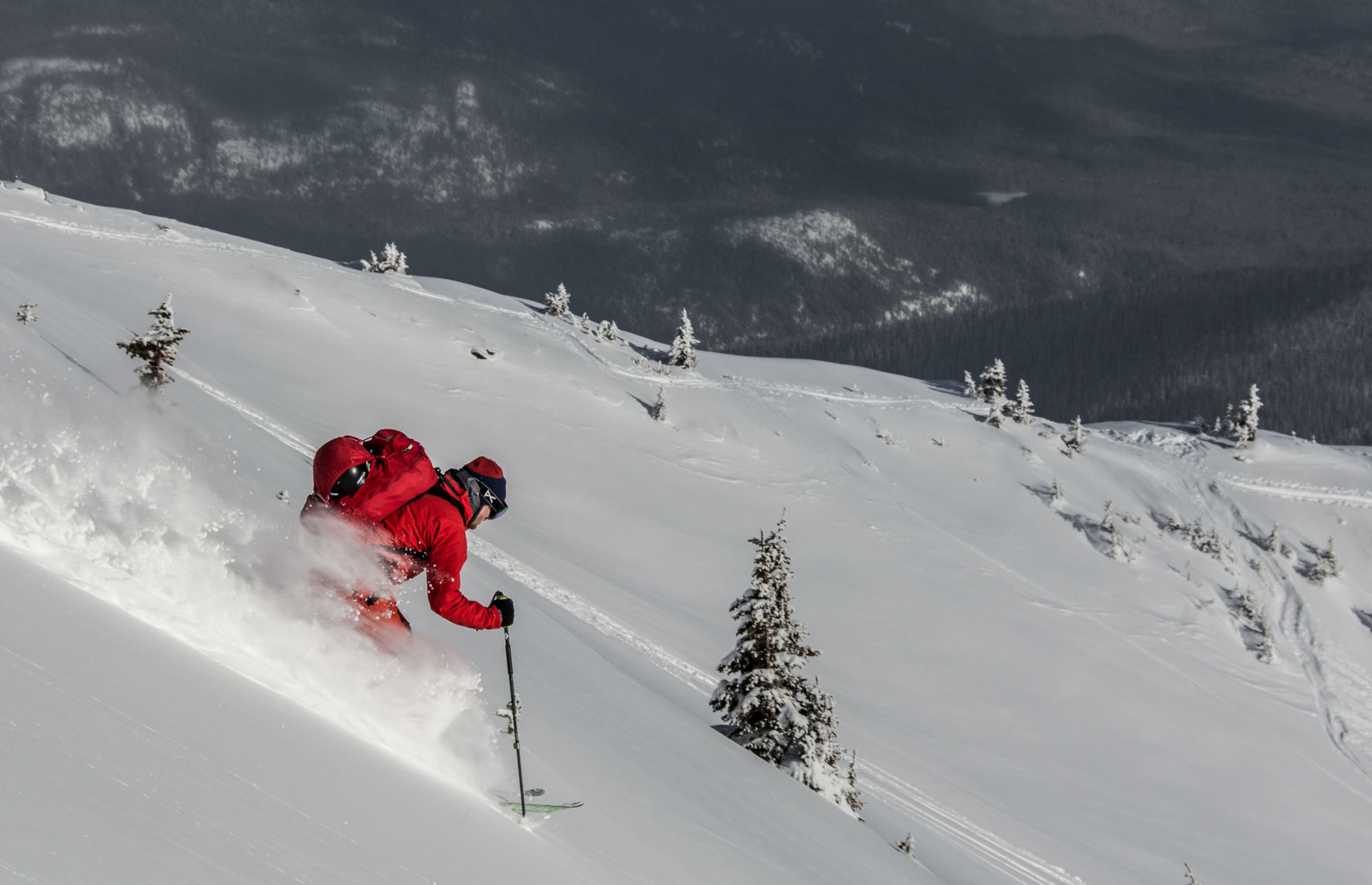 Sunrise Lodge backcountry skiing