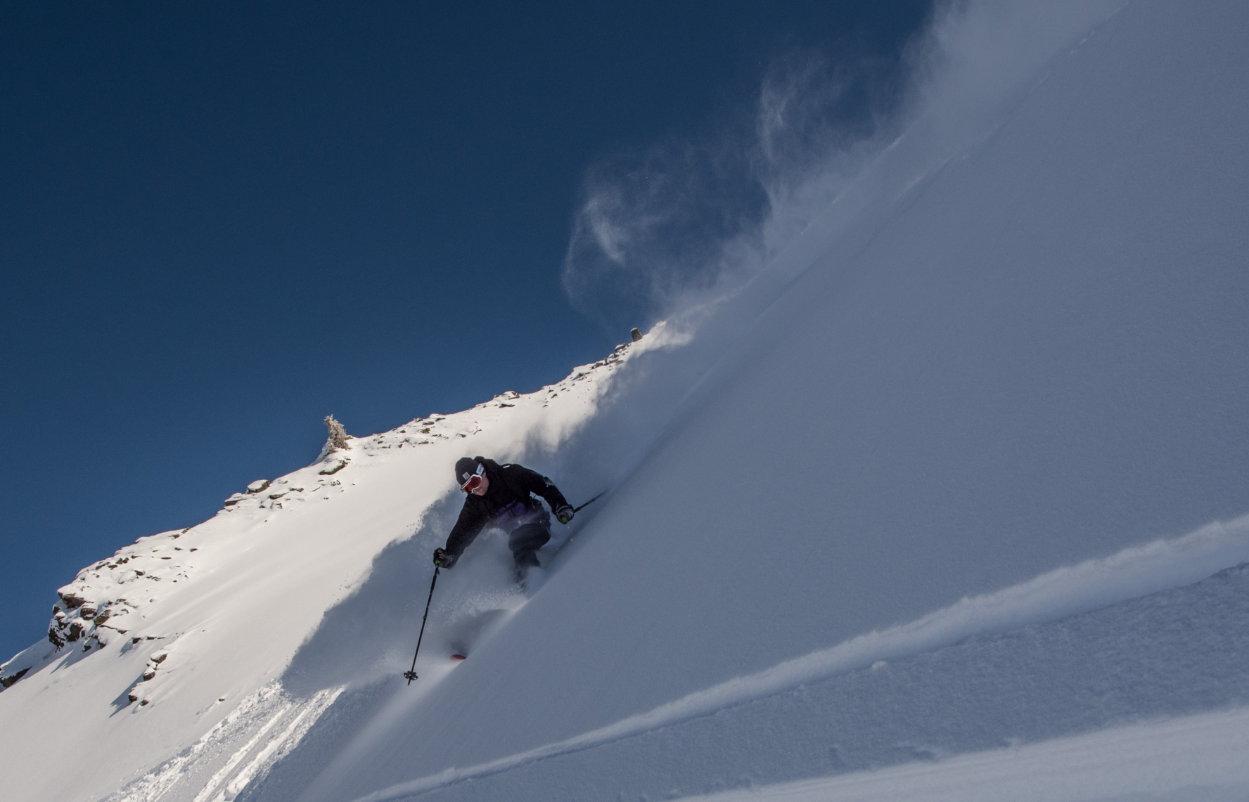 Sunrise Lodge backcountry skiing