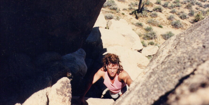 Joshua Tree rock climbing