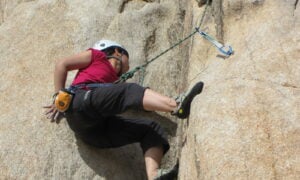 Joshua Tree rock climbing