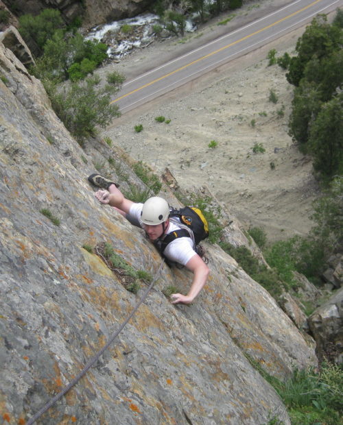 Guided rock climbing near Salt Lake City