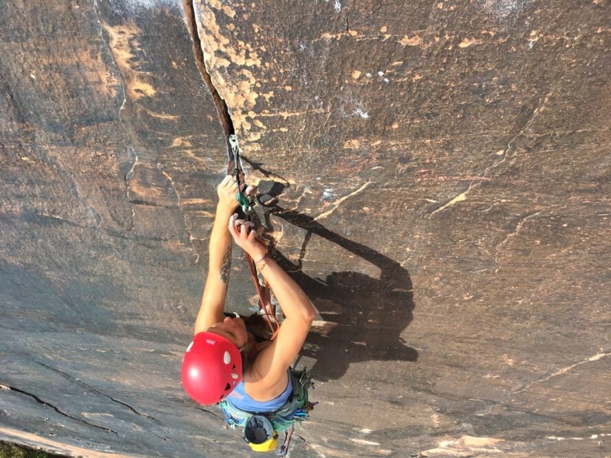 Rock Climbing Rope with Hooks Stock Photo - Image of rock, focus