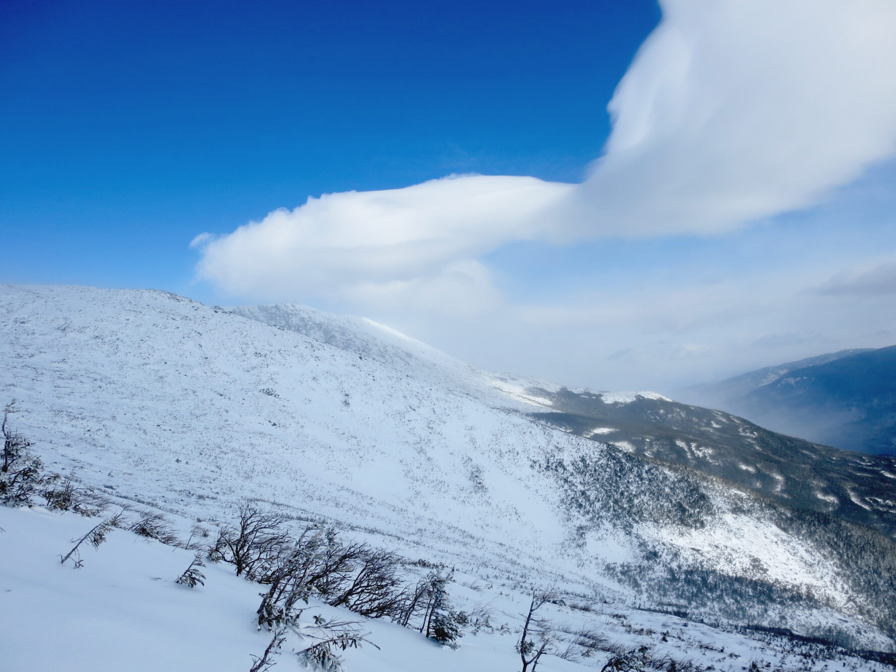 The White Mountains backcountry skiing