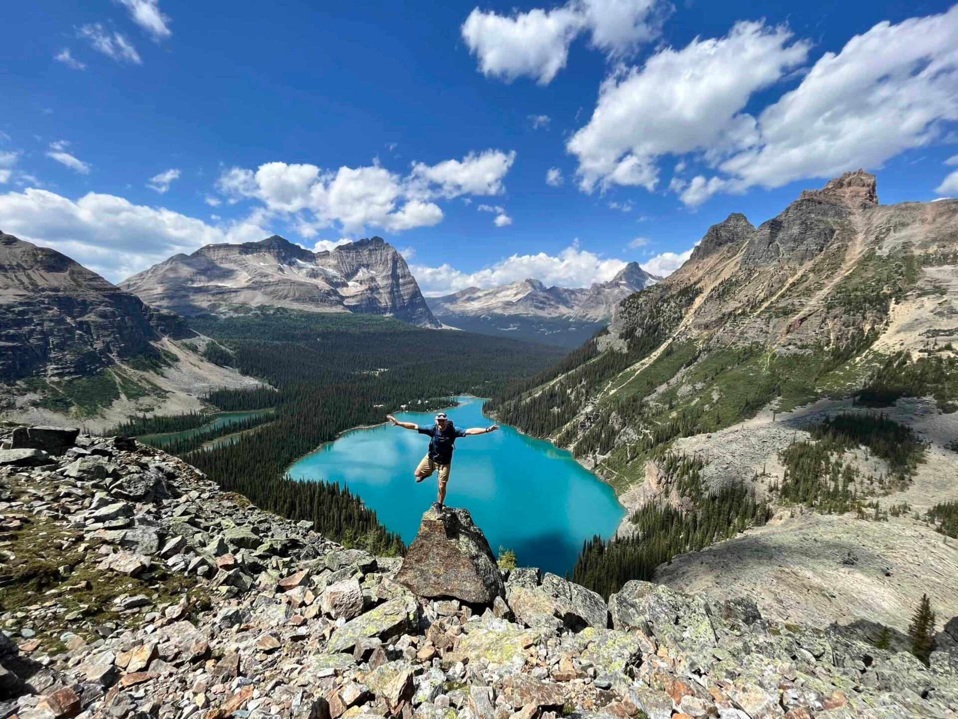 Lake O'Hara hiker hiking trip