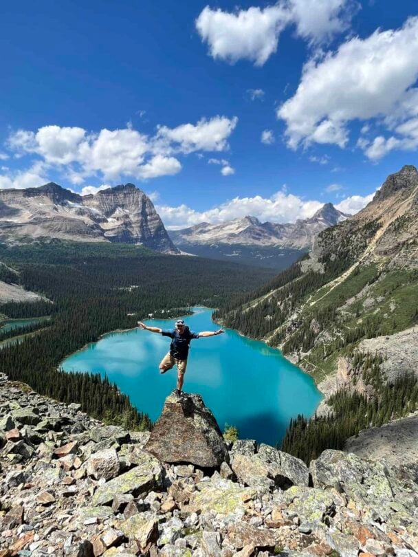 Lake O'Hara hiker hiking trip