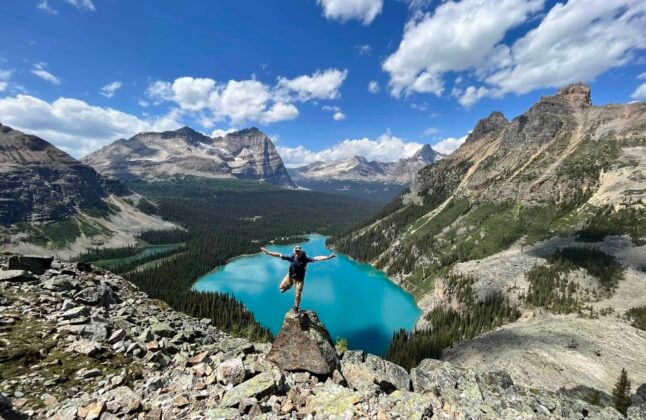Lake O'Hara hiker hiking trip