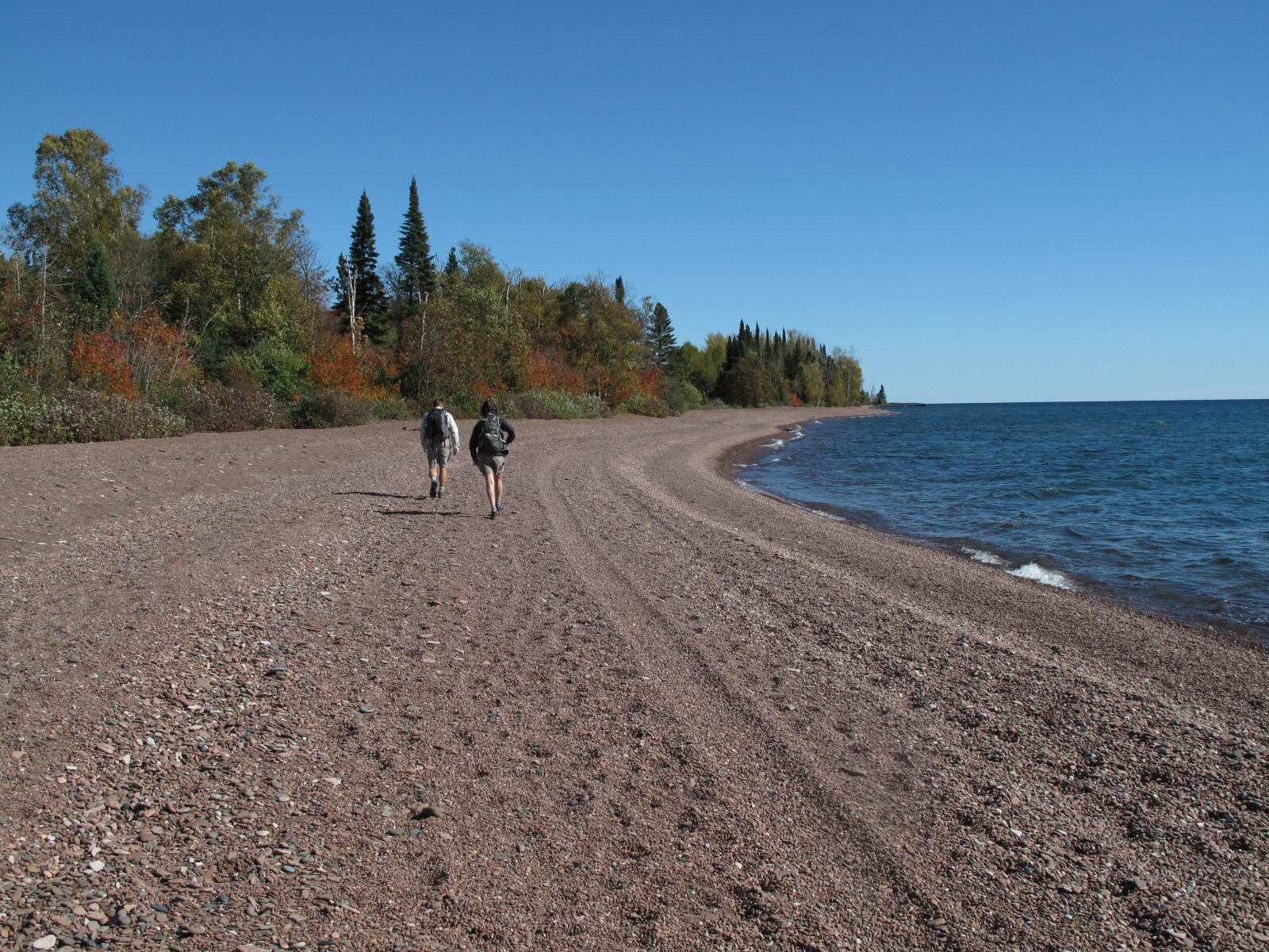 Lake Superior hiking tour.