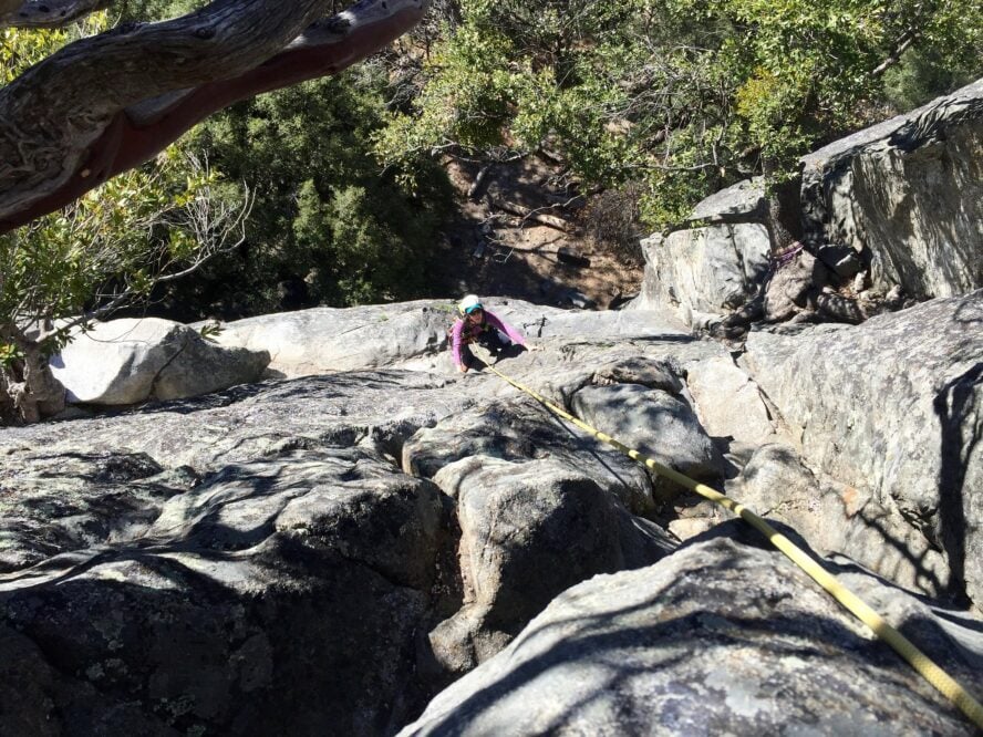 Yosemite rock climbing