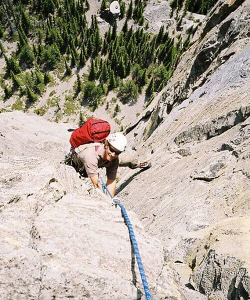 Rock climbing in the Canadian Rockies