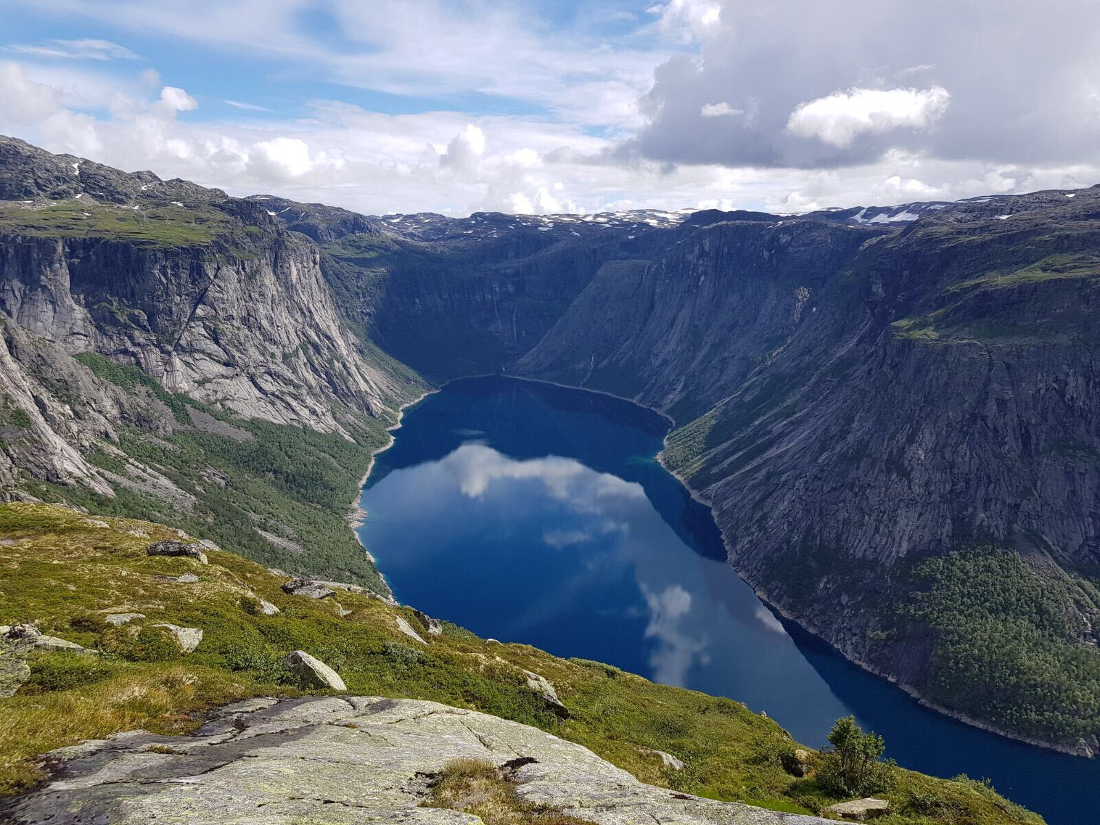 Scenery around Trolltunga, Norway