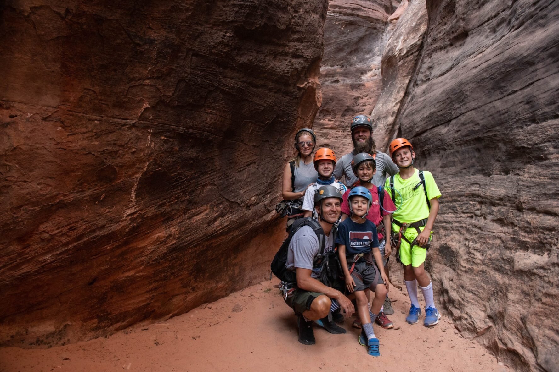 Zion group of rock climbers