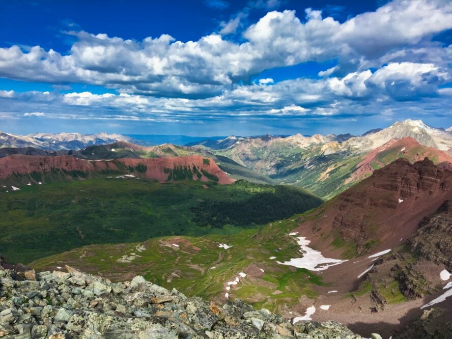 Rock climbing Maroon Bells