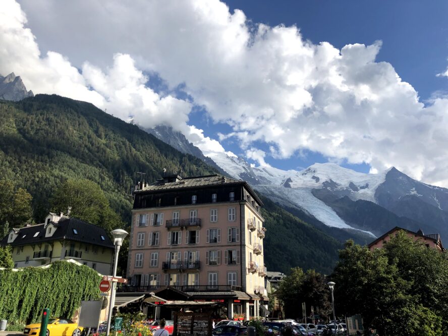 alpine climbing in chamonix