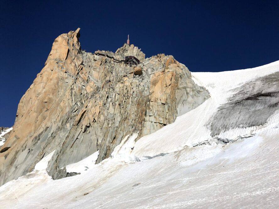 alpine climbing in chamonix