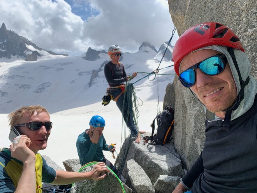 alpine climbing in chamonix