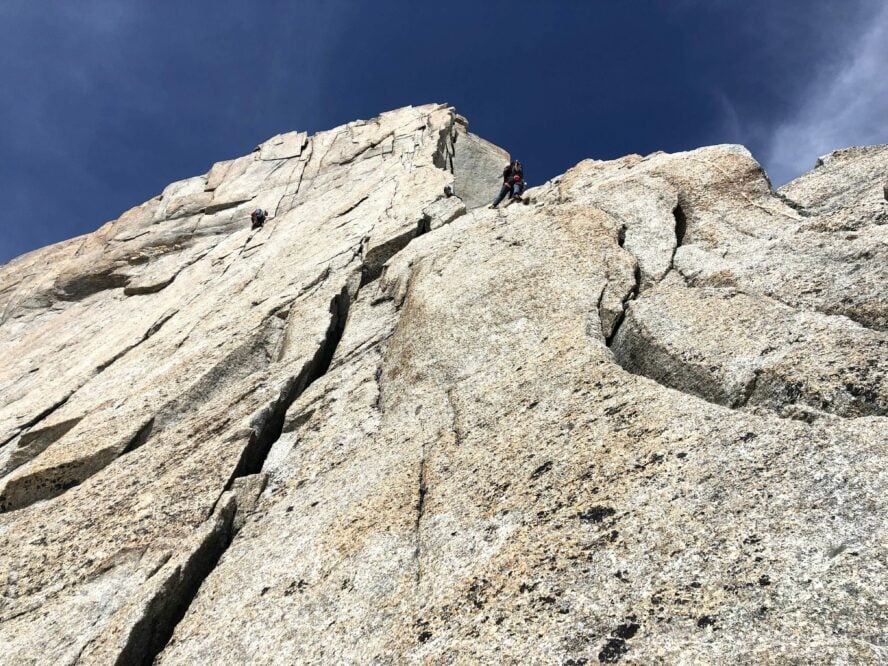 alpine climbing in chamonix