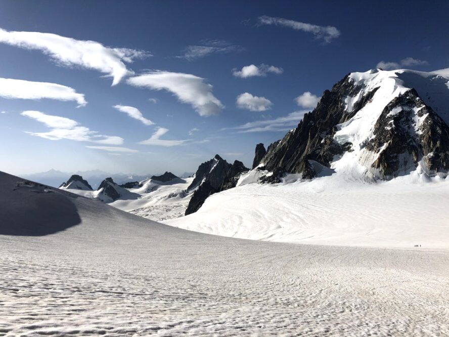 alpine climbing in chamonix