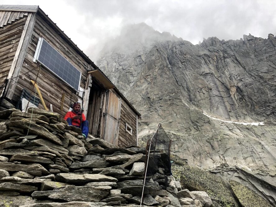 alpine climbing in chamonix