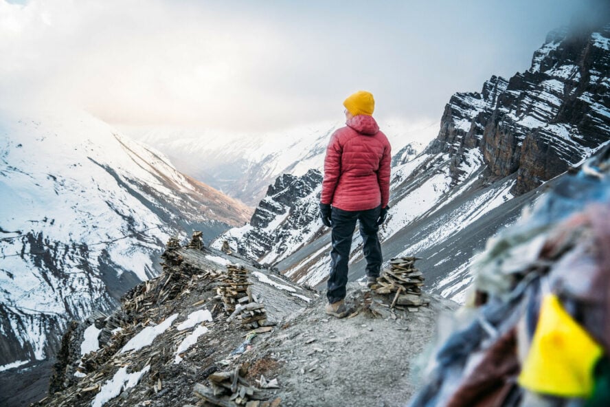 Views of the Annapurna range from High Camp