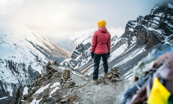 Views of the Annapurna range from High Camp