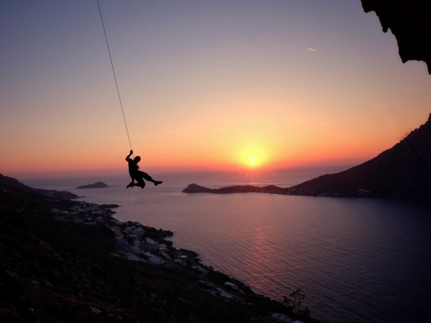 Kalymnos rock climbing