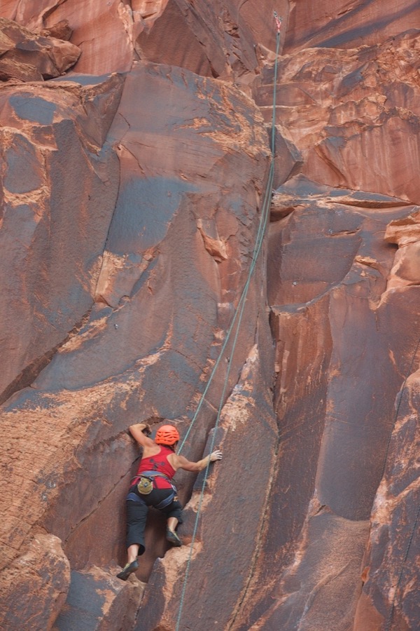 Rock Climbing in Moab, Utah