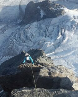 Alpine climbing in the Canadian Rockies