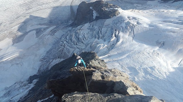 Alpine climbing in the Canadian Rockies