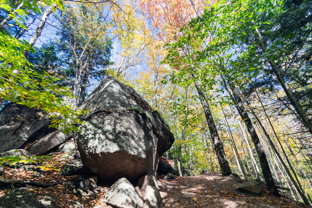 Boulder in New Hampshire