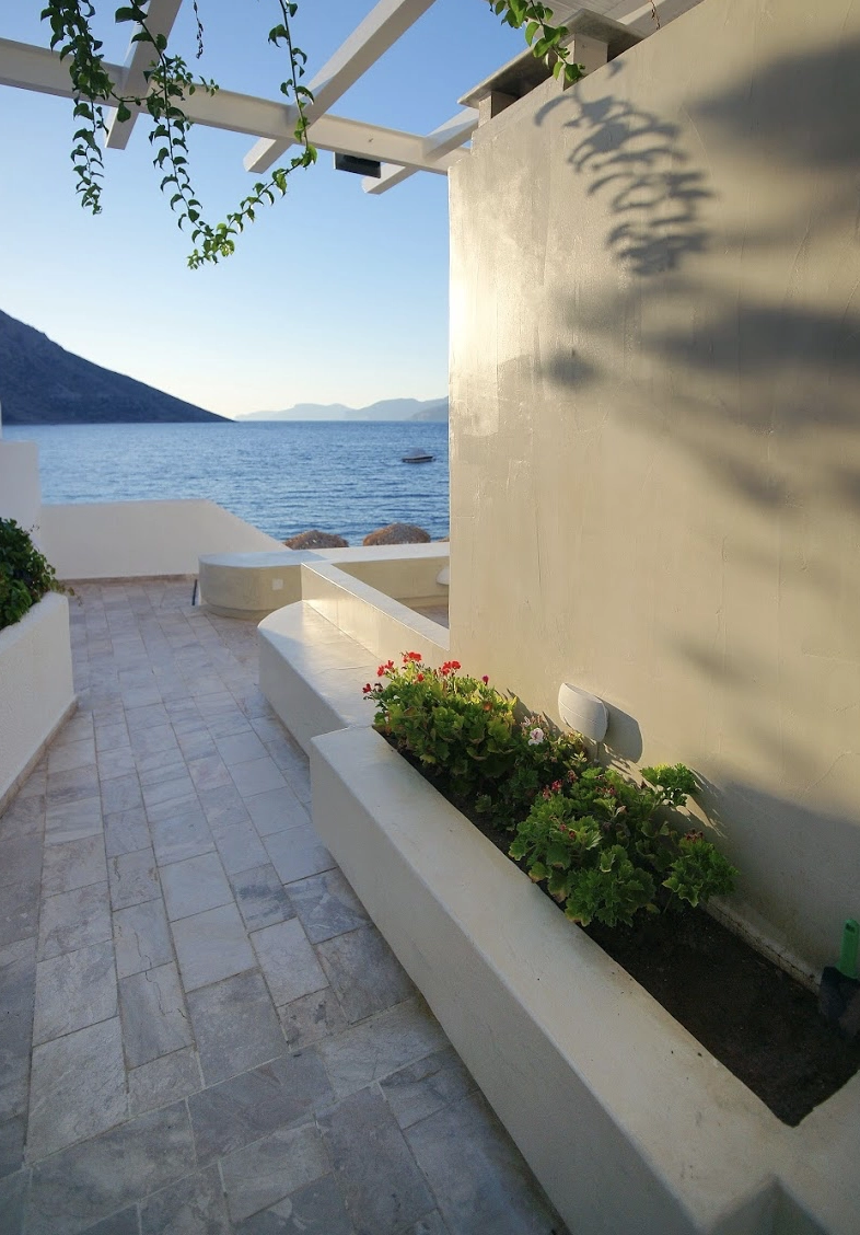 The view from the hotel in Kalymnos, Greece