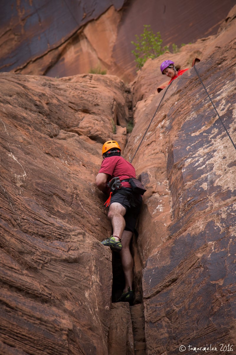 Rock Climbing in Moab, Utah
