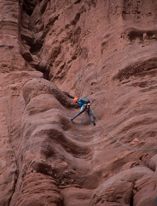 Guided rock climbing and yoga tour in Moab