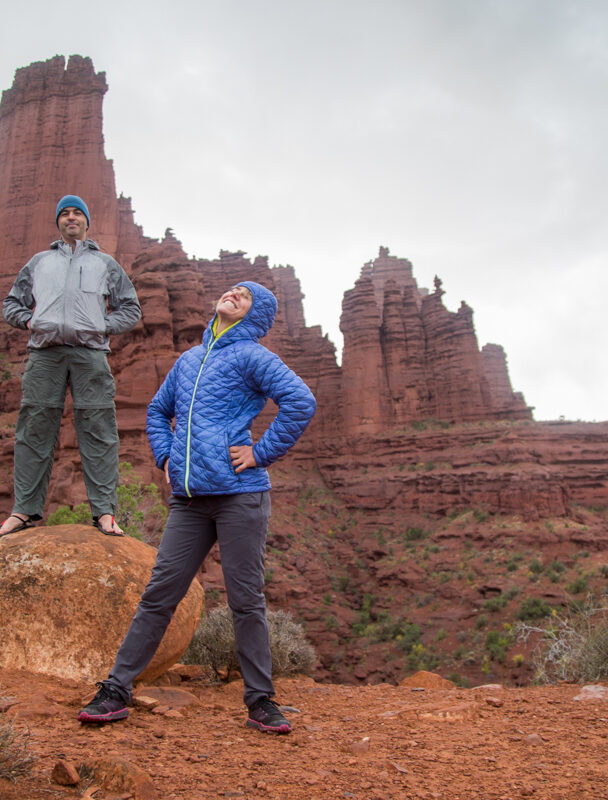 Guided rock climbing and yoga tour in Moab