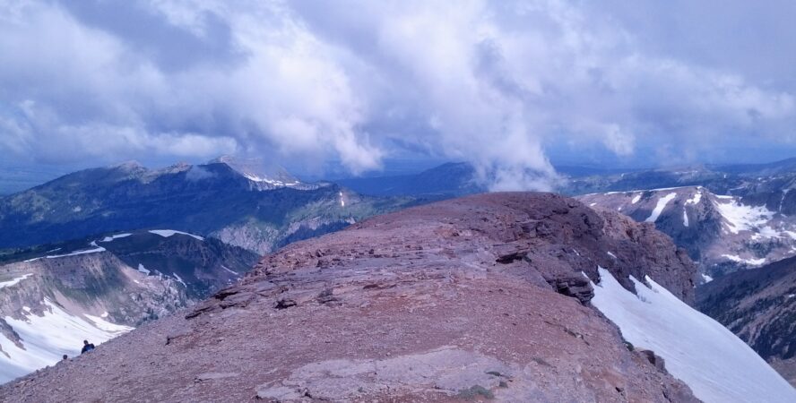 The flat summit of Table Mountain, in the Grand Tetons, is responsible for its name.