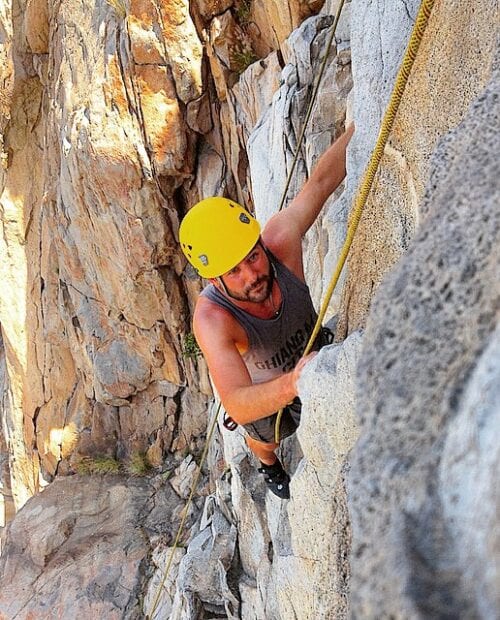 Rock Climbing in Mission Trails Regional Park, San Diego