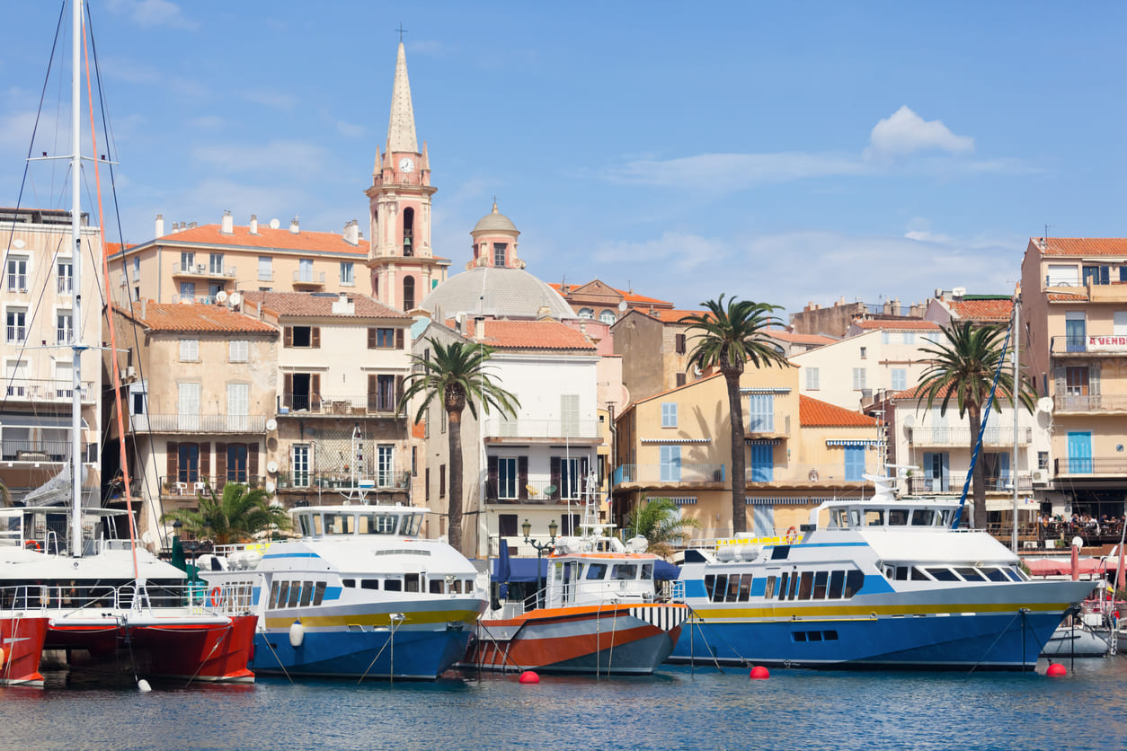 Harbor in Calvi, Corsica