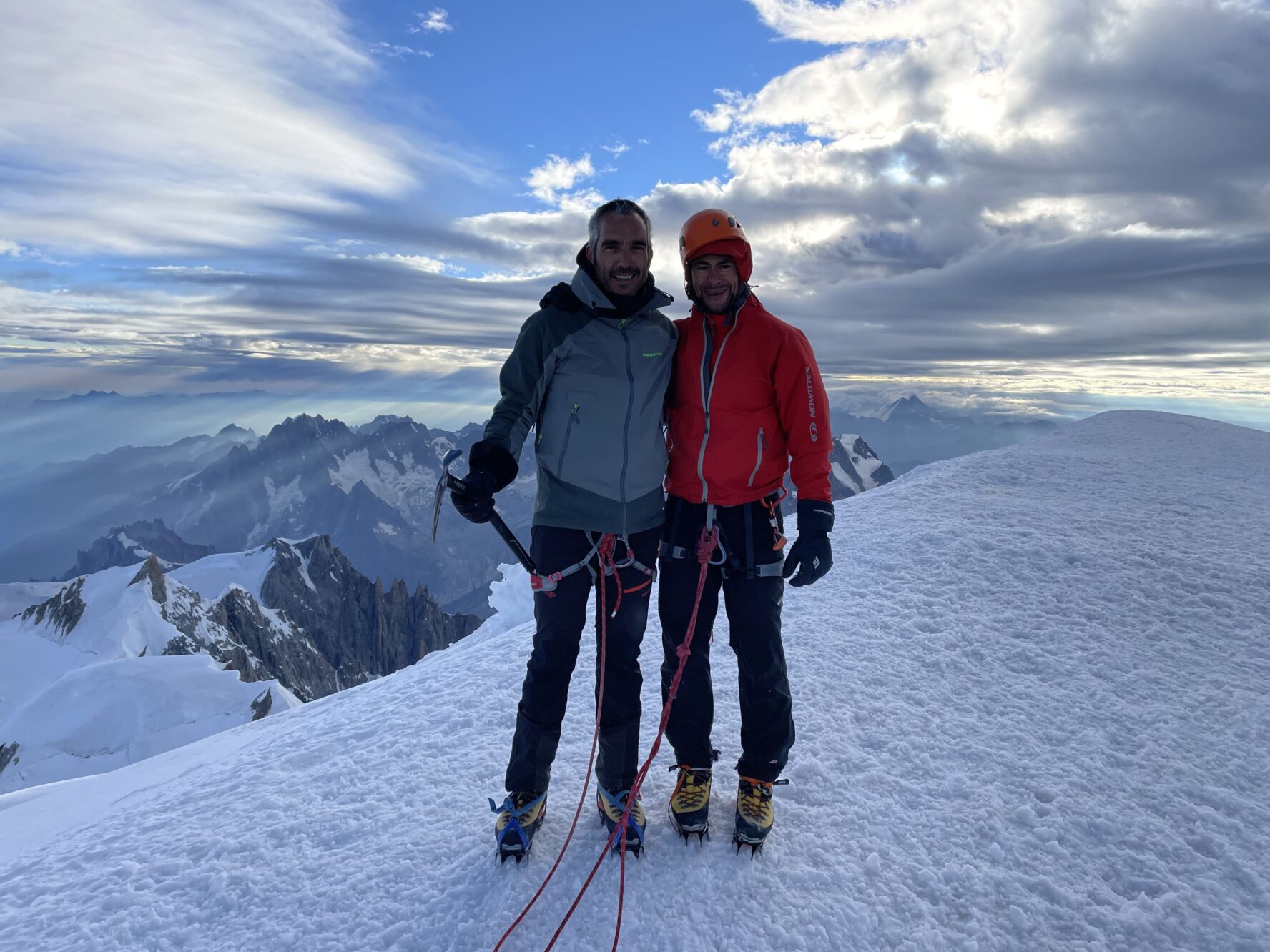 Climbers on Mont Blanc