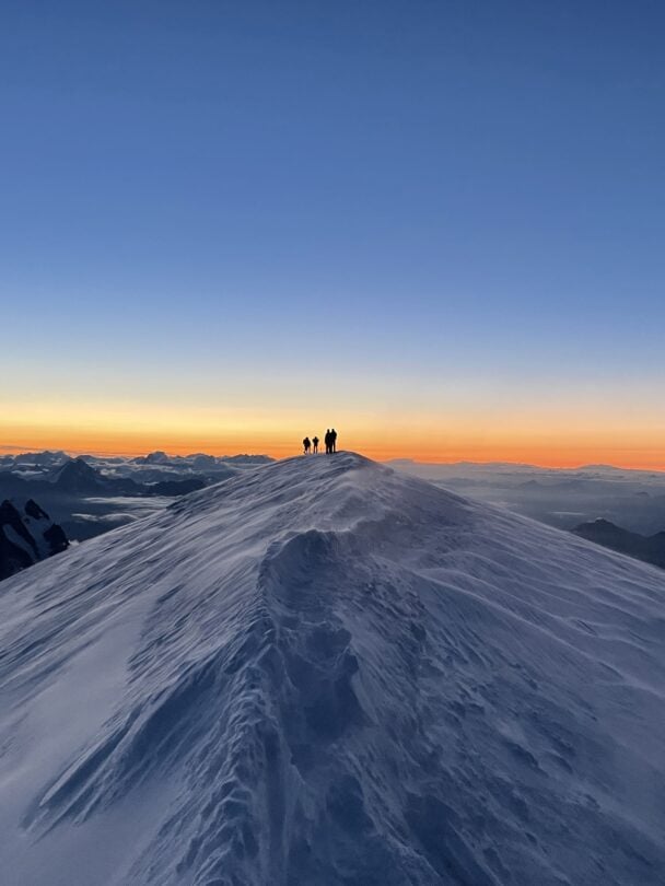 Guided climbing of Mont Blanc, France