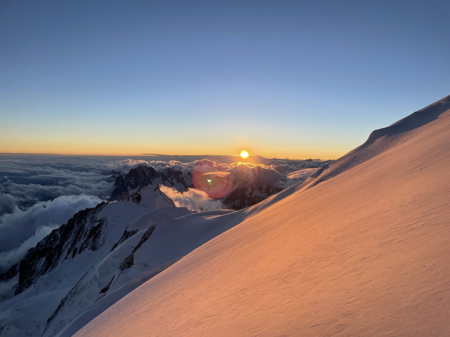 Sunrise, Mont Blanc